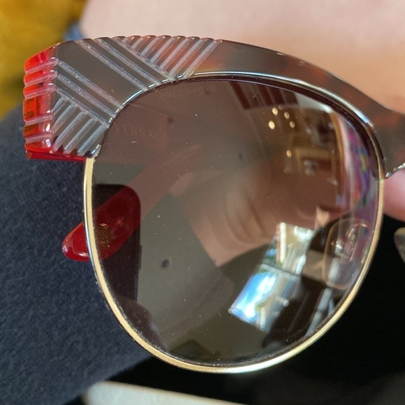 Versace / red Sunglasses Brown Havana wayfarer Square 4222 main image 2